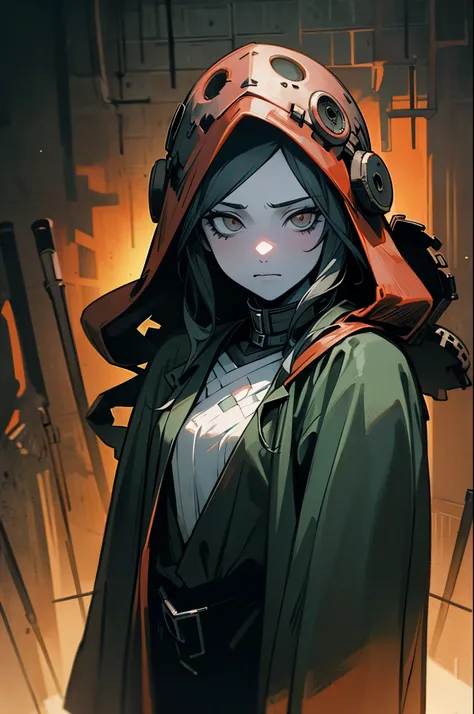 (((darkest dungeon style))), darkest dungeon character portrait, (gloomy biopunk girl), pale skin, black long hair, tentacle cloak, many shadows, cold lights, dark art, highly detailed, extremely detailed, masterpiece
