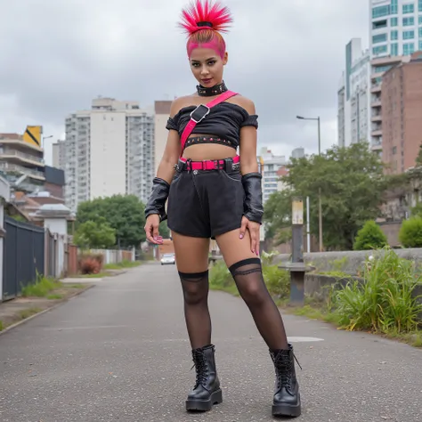 punk girl, black doc martens boots, punk rock style