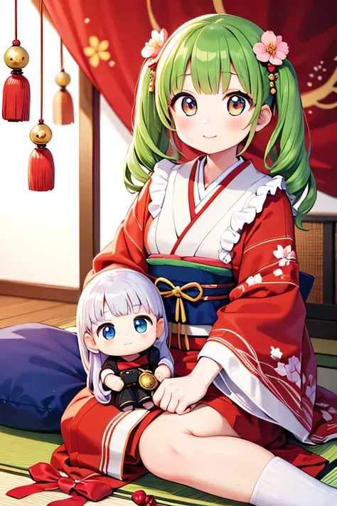 Best Quality、Hi-Res、(high image quality:1.4)、masterpiece、detailed background、realistic、 RAW photos 、Hinamatsuri is a traditional Japanese event to wish for the healthy growth and happiness of girls、decorate hina dolls、hishimochi or hina arare、Enjoy white s...