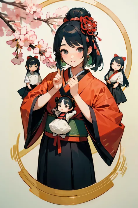 Best Quality、Hi-Res、(high image quality:1.4)、masterpiece、detailed background、realistic、 RAW photos 、Hinamatsuri is a traditional Japanese event to wish for the healthy growth and happiness of girls、decorate hina dolls、hishimochi or hina arare、Enjoy white s...