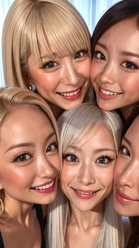  8k,high image quality、 very smiling、  has a clear face、  has a clear face 、I want to make each part beautiful、smile close-up ultra clear    、    eyes match 、staring at me、 I'm looking at close-ups。My Face  、   すべての    eyes match、  、I want to get close to ...