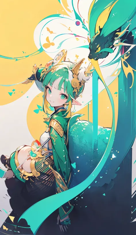 (((Masterpiece, highest quality, high definition, high detail)))), (((Fantasy))), ((Walled City)), ((Inside the forest)), ((not People passing through)), One, Elf woman, Short skirt of white embroidered with gold, Blonde long straight hair, white hair, Dar...