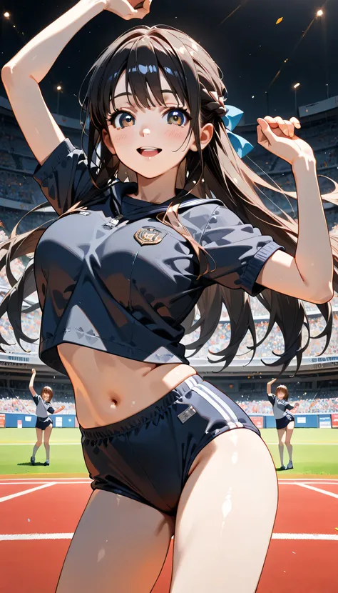 ((ultra-detailed)), (highly detailed CG illustration), (best quality:1.2), ultra-highly detailed, colorful composition, artistic photoshoot, 1girl, solo focus, ((thigh to top:1.4)), ((cowboy shot:1.4)), moe anime character, age girl, dainty facial structur...