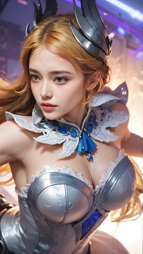   close-up portrait of a girl or woman (K-pop idol  ),   hair detail    ,     big booobs 25 years old     ,   cuplikan sinematik Shadowbringers , 4K fantasy detail ,    Beautiful Fantasy Queen   , Game CG  , fantasy xianxia  ,   xianxia hero  , 2.     5 d ...