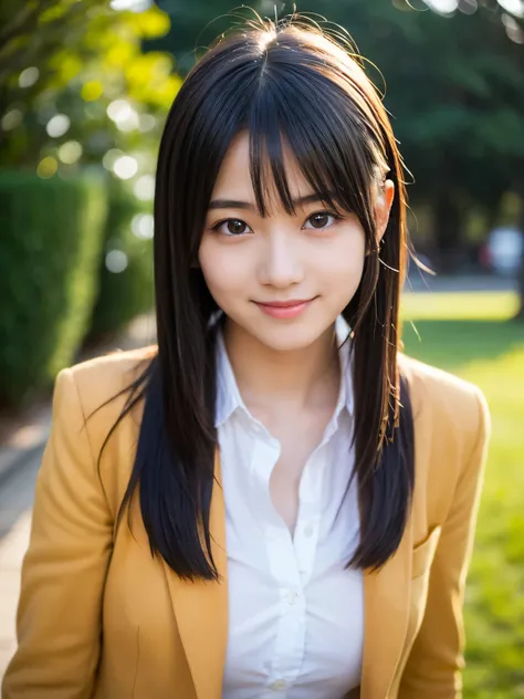 (Best-quality, Masterpiece, Ultra-High-Resolution, (Photorealistic:1.4), Raw Photo, depth of field, professional lighting, perfect anatomy, extremely details), 1girl, 15-years-old, the most famous Japanese idol, looking at viewer, (innocent smile), (((most...