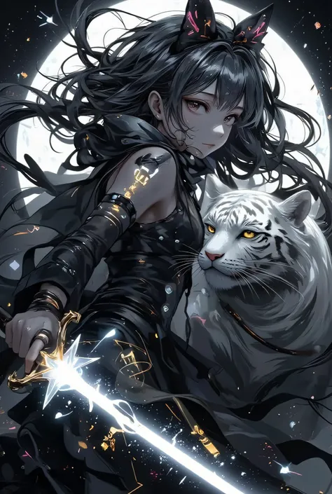 (EyesHD:1.2), masterpiece, best quality, ultra-detailed, very aesthetic, sharp focus, depth of field, vibrant colors, ray tracing, best lighting, detailed illustration, detailed background, cinematic, beautiful face,beautiful eyes,
1lady,(((dark gray hair,...