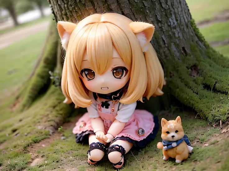 
     Shiba Inu Girls  、          Hair like a Nendoroid doll、countryside 