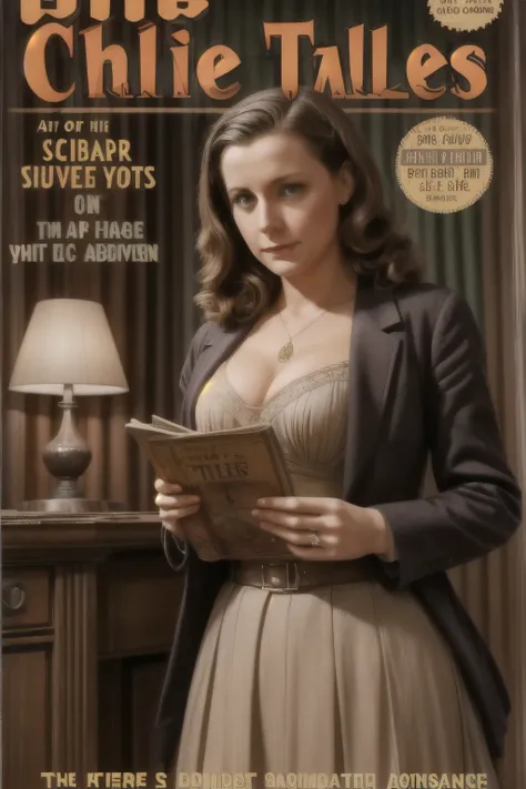 Title : "'WEIRD TALES'' , Subtitle: the cheating wife, Mystery Magazine, cover ,1947.
