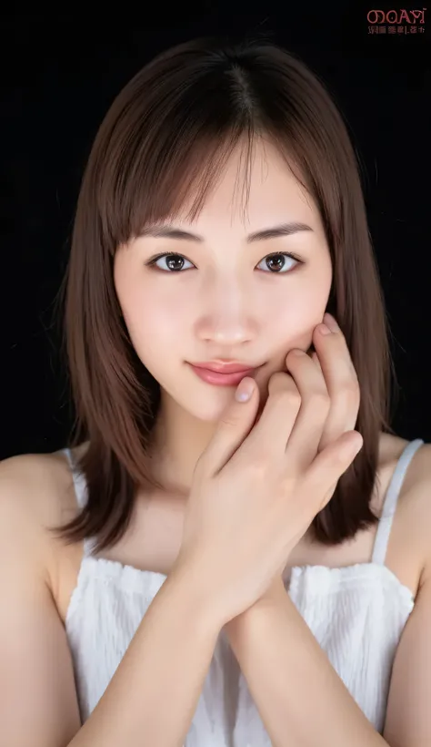 ultra-high accuracy,8k, very detailed,best quality,masterpiece, (from above1.5), Japanese girl ,thin eyebrows,big breasts,,Lying on a black carpet sexy woman, stretch your legs, Enchanting Gestures,lying on a black carpet,raise your head,(off the shoulder...