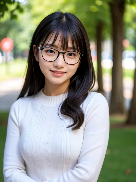 (Best-quality, Masterpiece, Ultra High Resolution, (Photorealistic:1.4), Raw Photo, depth of field, professional lighting, perfect anatomy, extremely details),  
1girl, 15-years-old, the most famous Japanese idol, ((wearing round glasses and adorable dress...