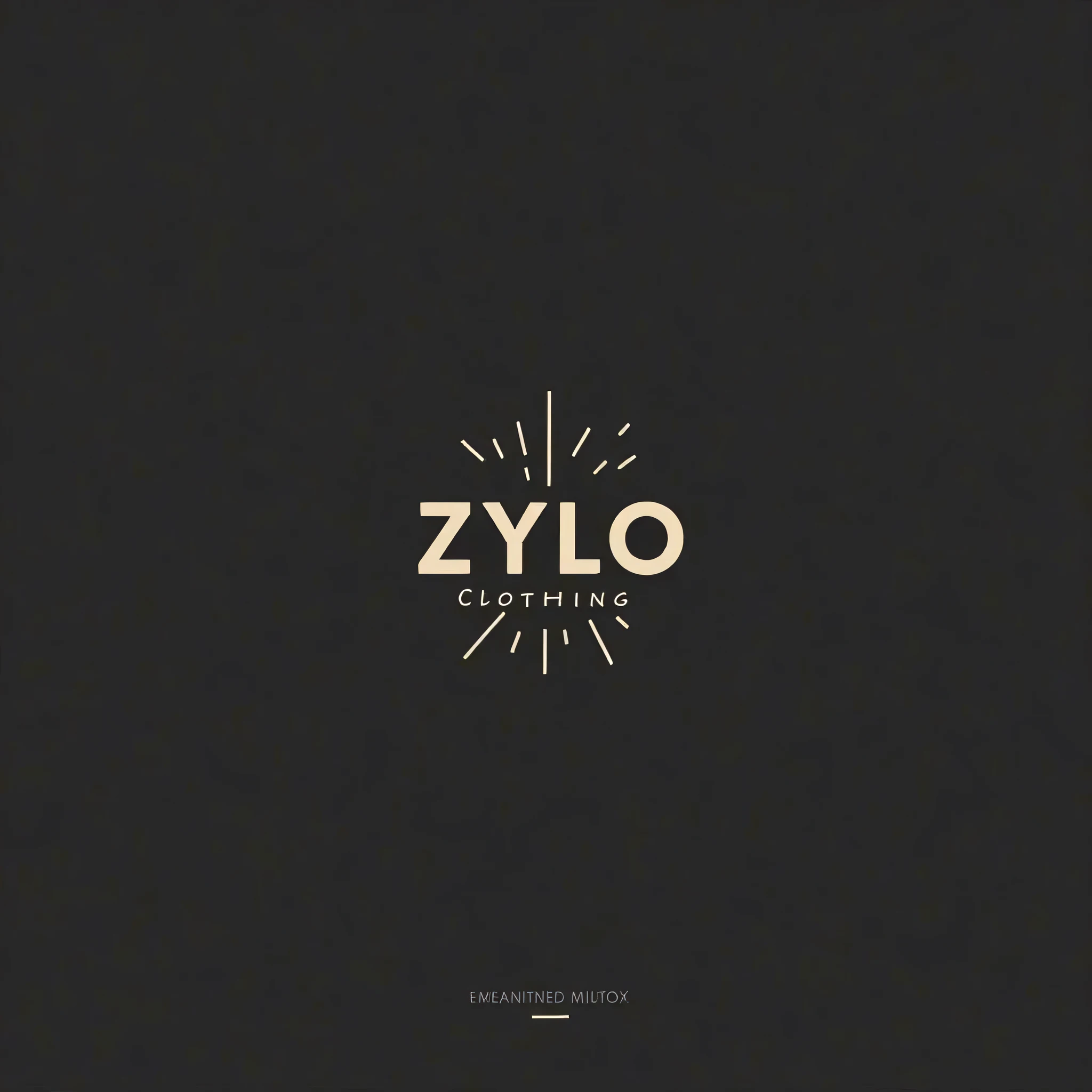 a clothing brand called Zylo Clothing, logo, minimalist and modern that's eye-catching and easy to remember