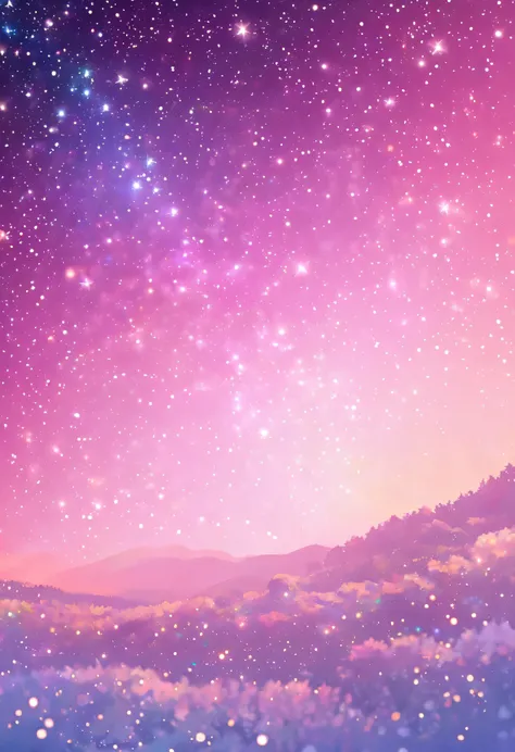 pink starry background