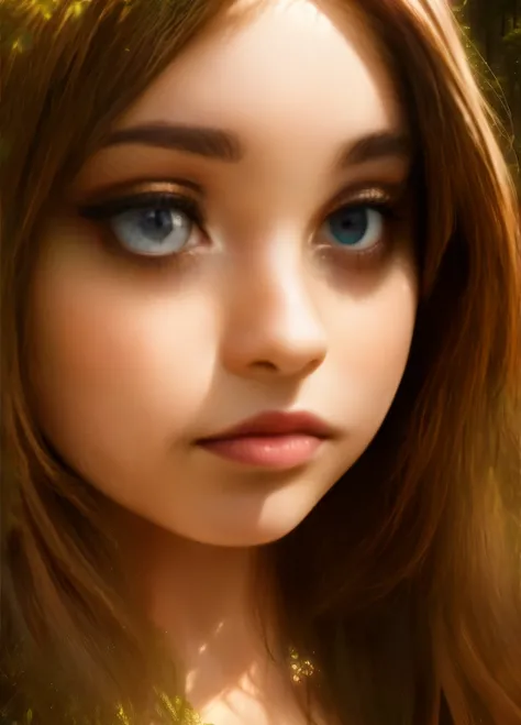 a magical enchanted forest, full moon rising from behind the hills, people wandering through the lush greenery, beautiful detailed eyes,beautiful detailed lips,extremely detailed eyes and face,longeyelashes, fantasy landscape, moody lighting, dramatic shad...
