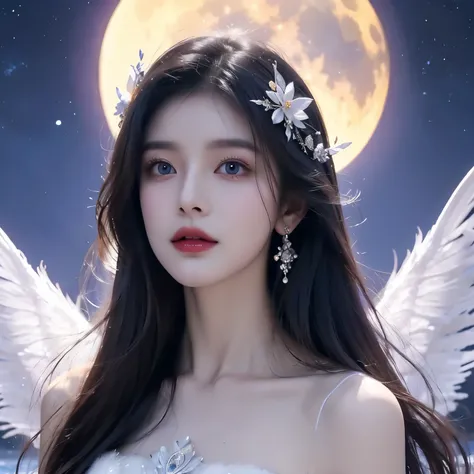 ((perfect face)),(masterpiece),(detailed)arafed woman in a purple dress standing on a hill near a lake, fantasy photoshoot, beautiful celestial mage, fantasy photography, fantasy gorgeous lighting, ethereal beauty, celestial goddess, goddess of galaxies, b...