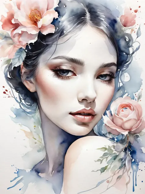 Tina Maria Elena Bak's artwork is a stunning representation of delicate watercolor art that celebrates sexy femininity and sensuality. Through her skilled use of soft colors and fluid forms, she creates a mesmerizing visual experience that captures the ess...