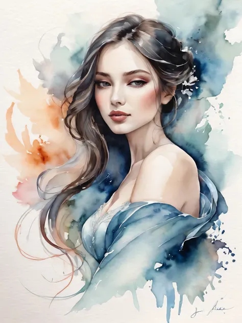 Tina Maria Elena Bak's artwork is a stunning representation of delicate watercolor art that celebrates sexy femininity and sensuality. Through her skilled use of soft colors and fluid forms, she creates a mesmerizing visual experience that captures the ess...