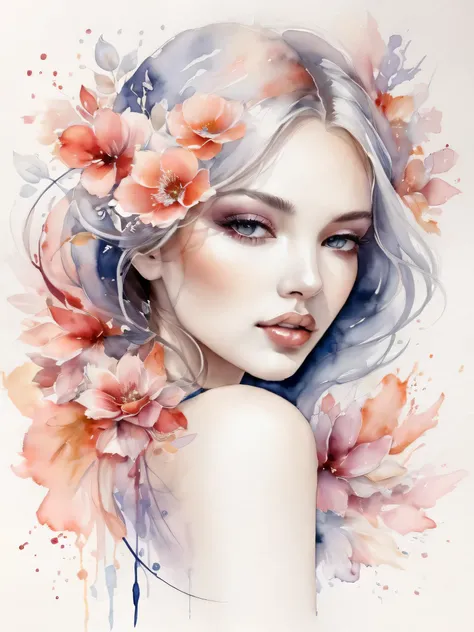 Tina Maria Elena Bak's artwork is a stunning representation of delicate watercolor art that celebrates sexy femininity and sensuality. Through her skilled use of soft colors and fluid forms, she creates a mesmerizing visual experience that captures the ess...