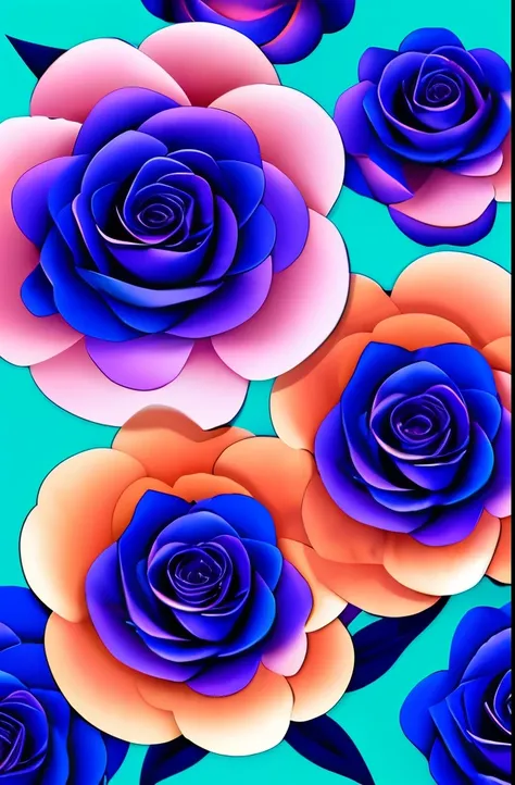 purple roses with a blue background, beautiful art uhd 4 k, magical flowers, beautiful digital art, very beautiful digital art, roses, background artwork, jen bartel, stylized digital art, beautiful gorgeous digital art, gorgeous digital art, exploding ros...