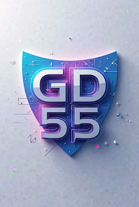 Create a logo for a graphic design group chat named "GD 55"