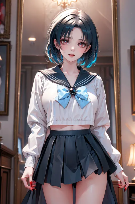 Best Quality, High Resolution,  Dark Fantasy Art 。

Deep inside the enemy organization's castle,、In a dark room,。there is an old mirror,、She is the only one to remember who she used to be。

Her hands and feet are bound with chains.、Female high school stude...
