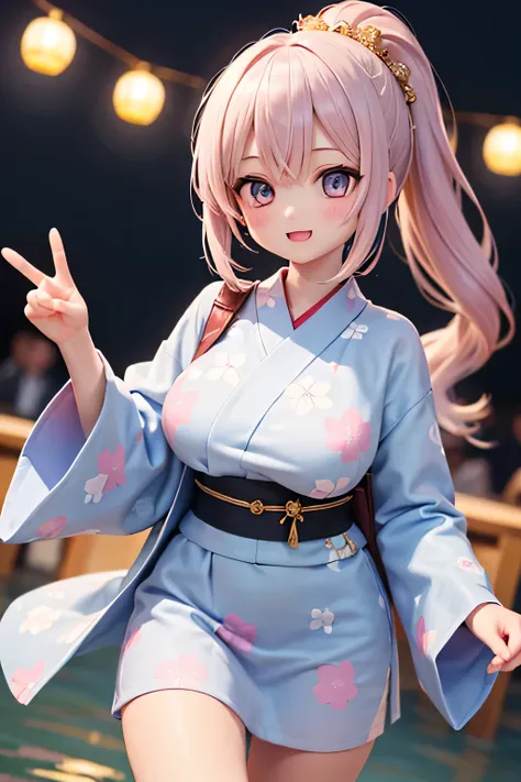 Best Quality、High Resolution、(high image quality:1.4)、masterpiece、detailed background、(very detailed face:1.3)、(detailed eyes:1.4)、age beauty、( huge breasts:1.3)、(Normal number of fingers:1.3)、is anatomically correct、perfect body line、Glasses、night、Summer ...