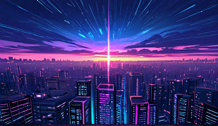 City、 tall buildings ,Top view