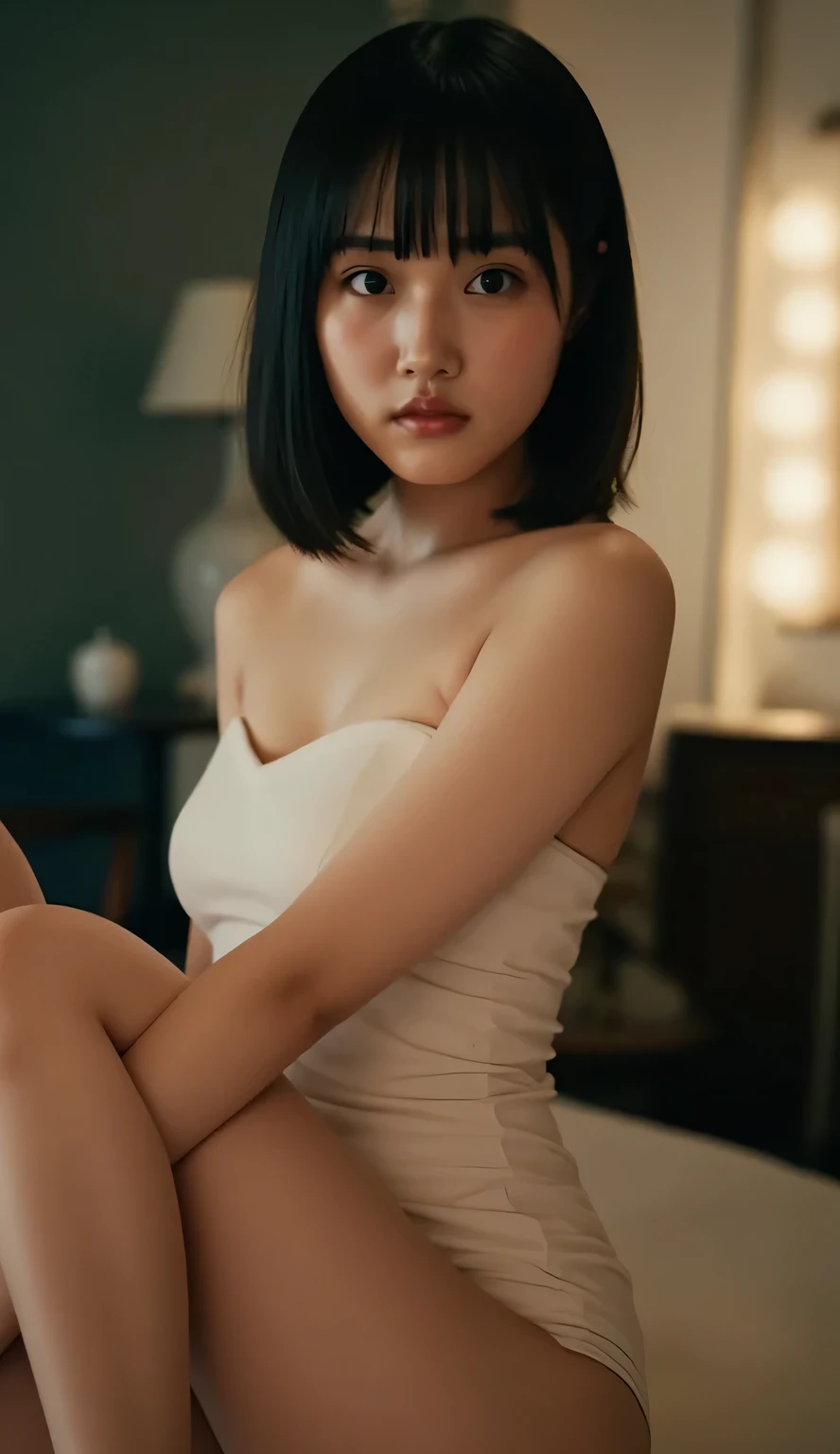 8k, RAW Portrait (cute japanese woman), masterpiece、   author： Mr..  name :1.2、   author： Mr..  name , Ultra High Resolution, top quality, Real Life Photos ,(   evening :1.1), (((( beautiful girl 1:1.5))))、( cute face:1.3)、   beautiful Japanese girl,cute,I...