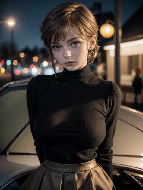 cinematic film still photographed.
Perfect appearance. Top quality. High resolution.
High quality photos. Photos that are in correct focus.
Correct human anatomy. Correct hand shape.
She is a grown woman. She is tall.
Her head is small. Her face is small....
