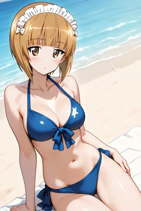 Cutlass (girls und panzer),swimsuit,1girl,solo,