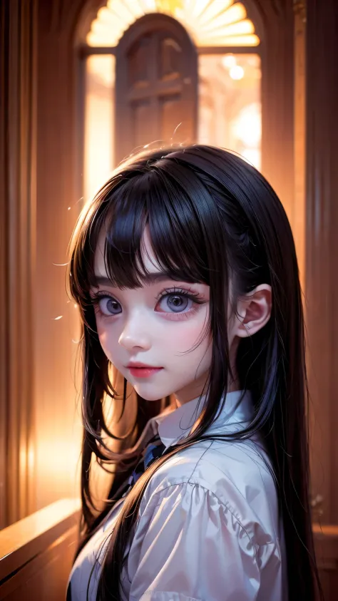 ( Greatest Masterpiece, Top Quality, Top Quality, official art, beautiful、Midea:1.2, Cinema Lighting、45 Degrees Forward Key Light ,  Grant Light 、  Soft Backlight  ),  

 Face photo of one girl:1.2、Beautiful face taken by zooming in to the full screen、brig...