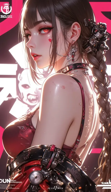 score_9, score_8_up     , score_7_up     , score_9,Best， masterpiece，high resolution，best quality，ultra-high definition，Very Detailed，The award-winning，16K，，（upper body），proper anatomy，beautiful cyberpunk girls， Hihelzflux、 cute face，， brown hair、 long hai...