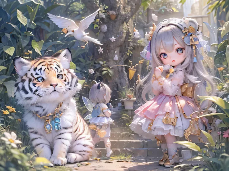 (                 top quality      ,4K,8k,                kampala     ,        masterpiece   :1.2),                      enjoy every detail                   ,    exist  ,White Tiger                girls   Chibi,                      Notice the beautiful d...