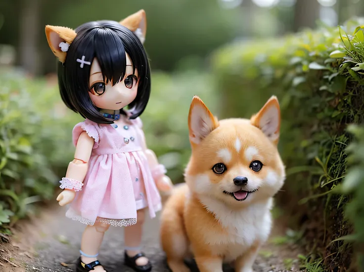 
      Shiba Inu Girls  、          Hair like a Nendoroid doll、countryside 