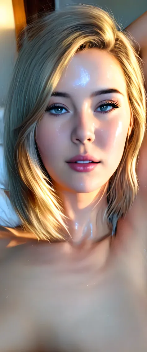 sfw,(female_orgasm):1.3, photo, high quality, photorealistic, 4k,8K,16K, hyper detailed, ultra realistic, soft lighting, warm colors, intimate, sensual, erotic, female figure, nude, woman's body, relaxed pose, flushed skin, pleasure expression, heavy breat...