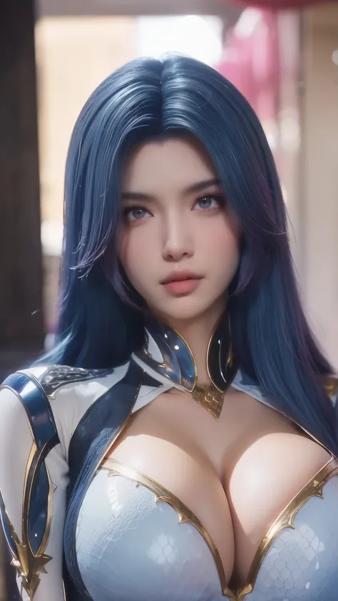  ( blue pink multiple colors long hair :1.5), 1 girl,  close up upper torso , ( portrait of a cowboy :1.5), (MECHANICAL GOLD DRAGON HEAD ACCESSORIES:1),(( huge fake breasts :1.5)), (11 ABS LINES :1.3), ((GUARD WEAPONS MECHA ,BODY :1.1)), (ARABIAN DENCER BR...