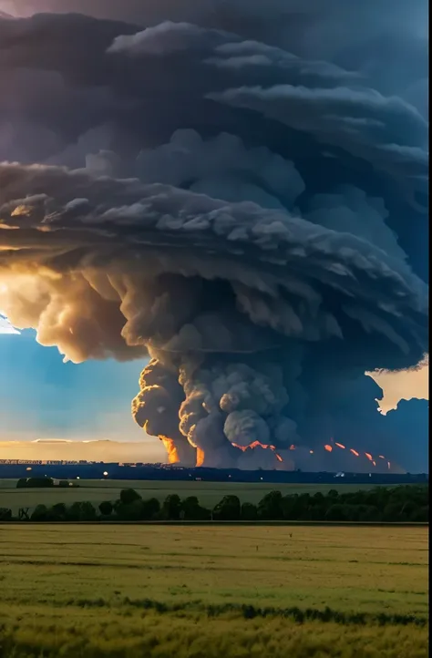 arafed tornado cloud over a field with a road in the foreground, tornado twister, photo of monstrous tornado, beautiful tornado, thick swirling tornado, an image of a tornado, a massive tornado approaching, as a tornado approaches, tornado, tornadoes, wate...