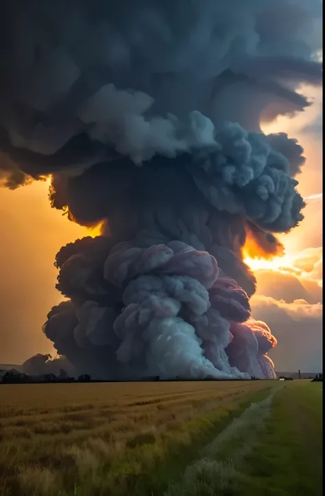 arafed tornado cloud over a field with a road in the foreground, tornado twister, photo of monstrous tornado, beautiful tornado, thick swirling tornado, an image of a tornado, a massive tornado approaching, as a tornado approaches, tornado, tornadoes, wate...