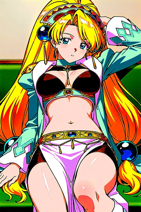 masterpiece,highest quality,Super detailed,32K,High resolution,an extremely delicate and beautiful,Official Art,Perfect Anatomy,(solo:1.5), Contrasting colors,octane rendering,Fully painted,anime coloring,anime screencap,Cel-shaded anime,retro artstyle,199...