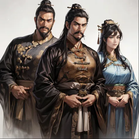 (Top Quality,4K,8k,High Resolution,masterpiece:1.2),super detailed,(super fine illustration),(((Oil painting depicting an ancient Chinese man))),Age 30,Great Generals of the Three Kingdoms,beautifully cut mustache:1.2、detailed eyes:1.2, perfect eyes,(( Att...