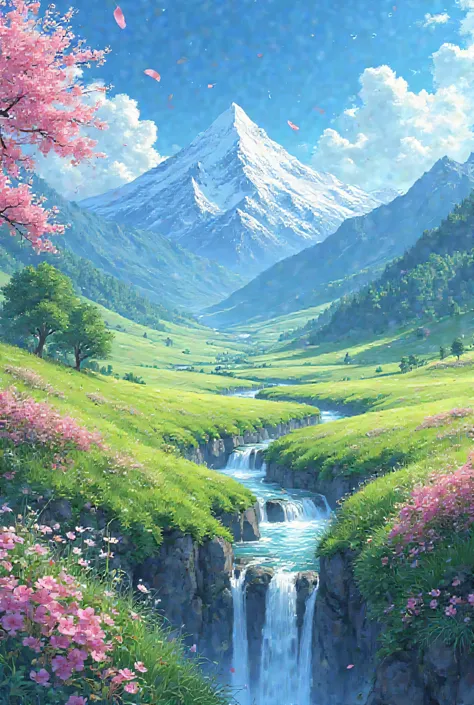 Beautiful 4K anime natural wallpaper