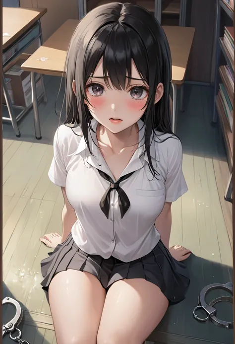  horny middle school girls 、Beautiful Black Haired Girl、Naughty lips I want to give you a fellatio、 body type、Short-sleeved uniform、 white collared blouse 、Collarbone in full view、 Well good、Fuckless、pleated skirt、 Panchira、white panties、small panties、 hor...