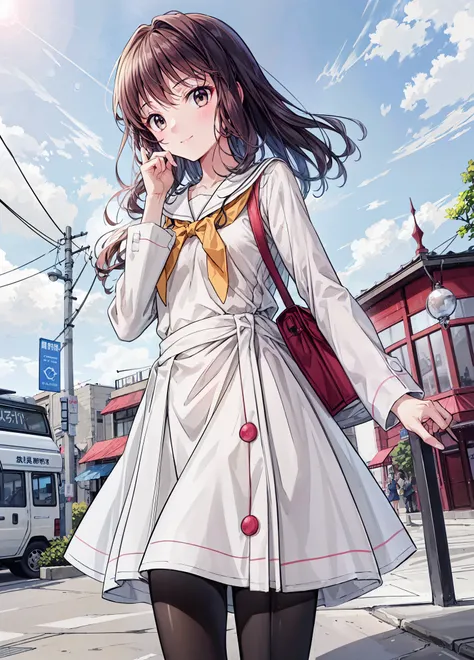 ((masterpiece)), (anime:1.5), ((Top Quality)), (RAW photo:1.2), (high image quality:1.3), (Professional photography by bringing your hands in front of your face:1.2), ( Color Difference), One Girl, (()), (serious), (   beautiful brown eyes:1.3), Human view...