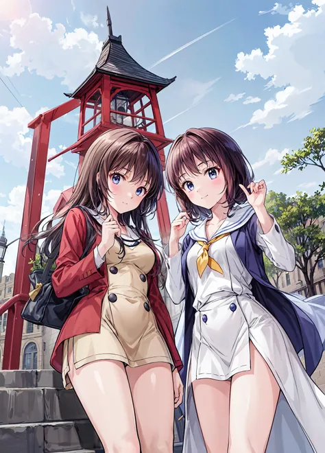 ((masterpiece)), (anime:1.5), ((Top Quality)), (RAW photo:1.2), (high image quality:1.3), (Professional photography by bringing your hands in front of your face:1.2), ( Color Difference), One Girl, (()), (serious), ( beautiful brown eyes:1.3), Human view...