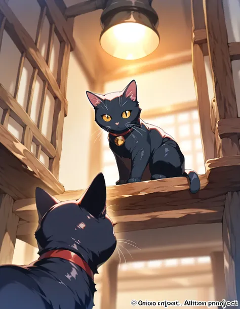 animal, cat, focus cat, cat tower, cat walk, game CG, fantasy, break,(artist:orion_(orionproject) ),artist:fujiyama,artist:onono_imoko,break,(masterpiece), (best quality), (ultra-detailed),(Detailed Lighting), very aesthetic, newest, beauty illustration, (...