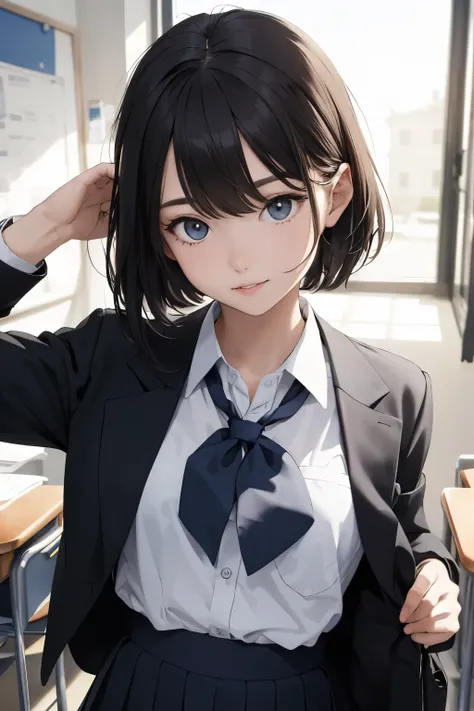 masterpiece,1girl,school uniform,