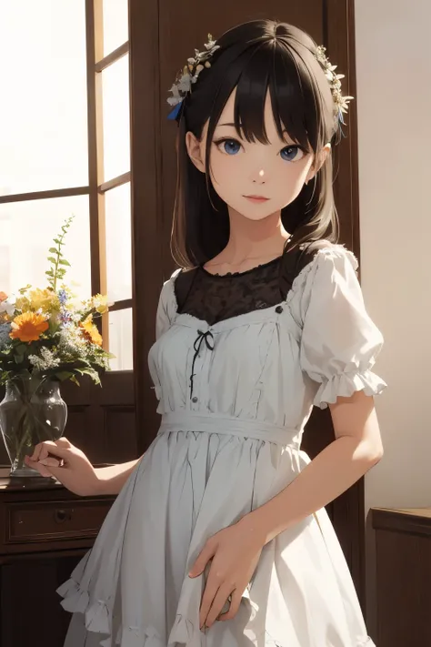 masterpiece,1girl,dress,スカート