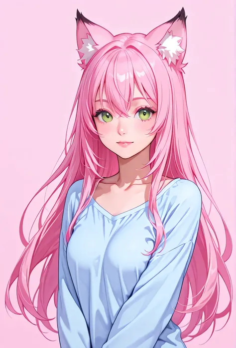 random hot and busty japanese girls with cocks, nekos, pastel color palette,