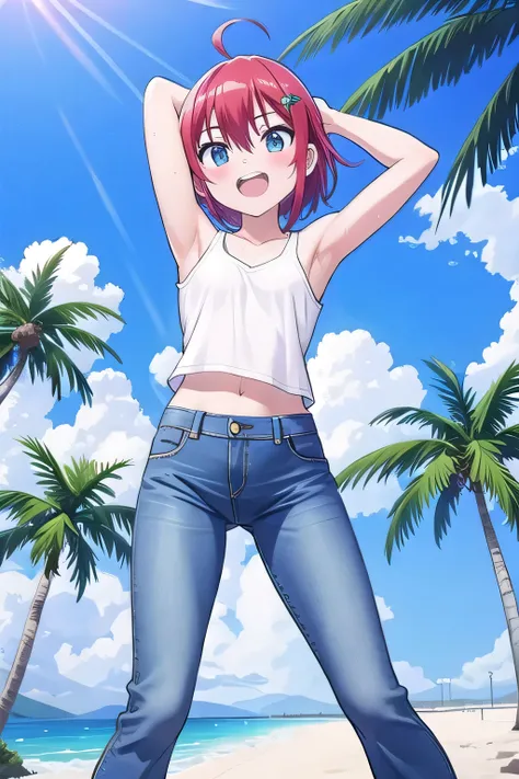 masterpiece, best quality, ultra detail, ((Perfect Face, perfect eyes, perfect hair, perfect arm)), 1girl, 14yo, petite, ((round face, ecstasy, orgasm face, drooping eyes, shame smiling, blush)), dropping eyes, sleepy, Open mouth, ((White teeth)), backgrou...