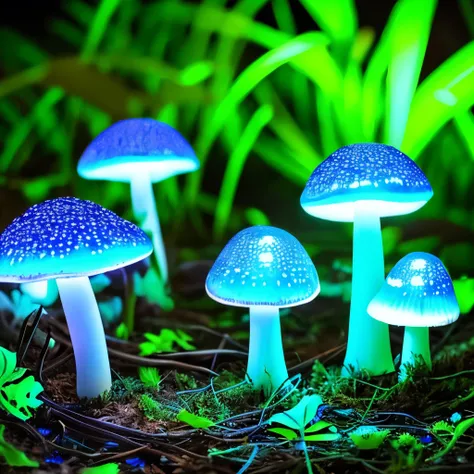 Neon Mushroom Magic.