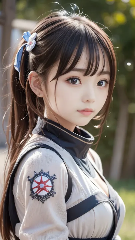 長い髪と白いコートを着た Anime Girlが廊下に立っています, Frontline Girl Style , Girls from Frontline , Arknights, animated portrait of a space student girl , かわいい Anime Girl, ((Slender body line drawing delicate eyes and face)), Cute Girl Anime Visual, Girl with Silver Hair...